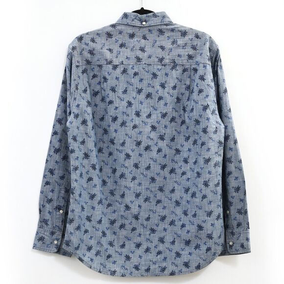 Reyn Spooner Floral Printed Men's Shirt Long Sleeve Buttondown Blue S NEW 269187 - Picture 4 of 5
